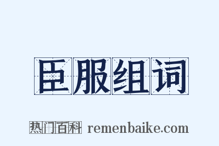 臣服组词是什么意思的图片